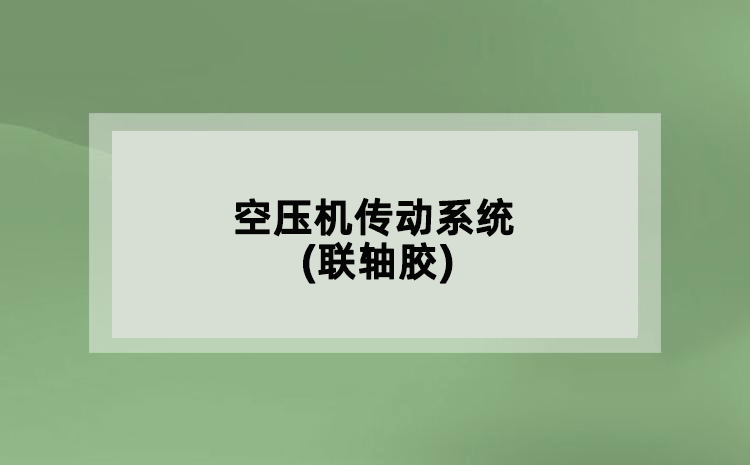 空壓機(jī)傳動(dòng)系統(tǒng)(聯(lián)軸膠)